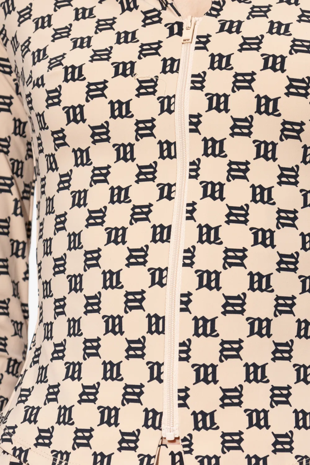 Monogram Pattern Long-Sleeved Top