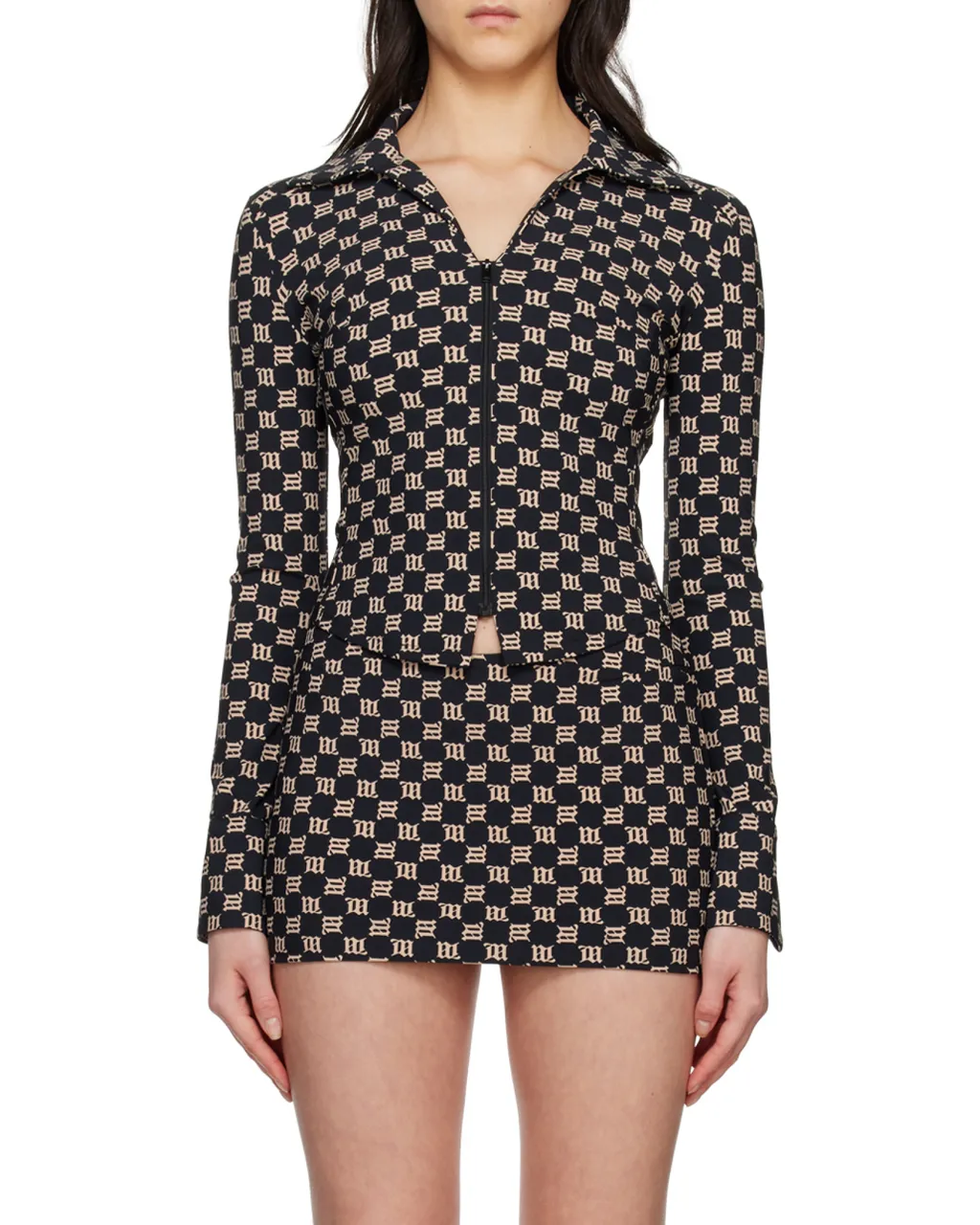 Collared Zip-Up Top