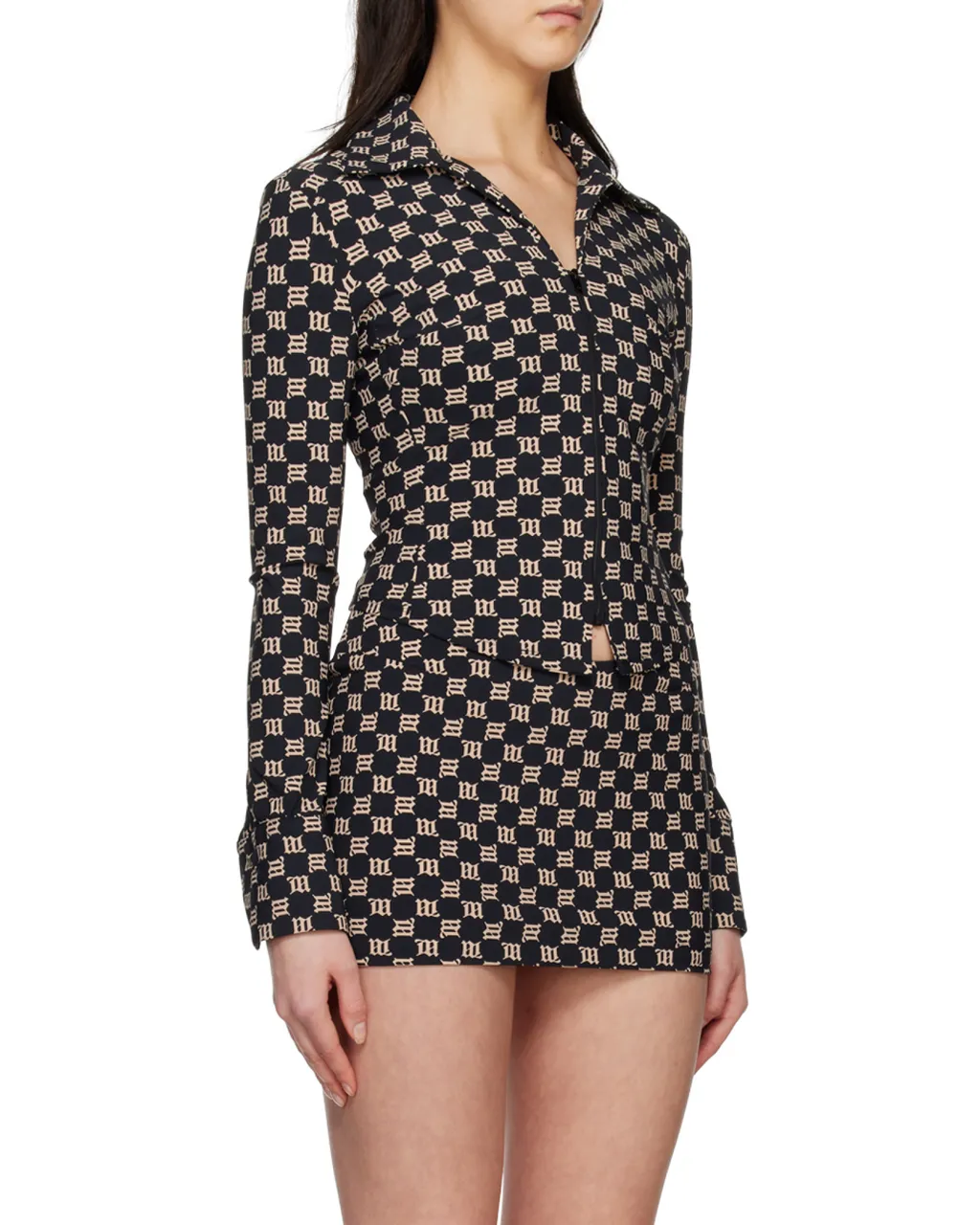 Collared Zip-Up Top
