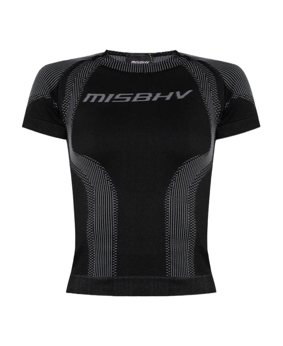 Logo-Print Stretch Top