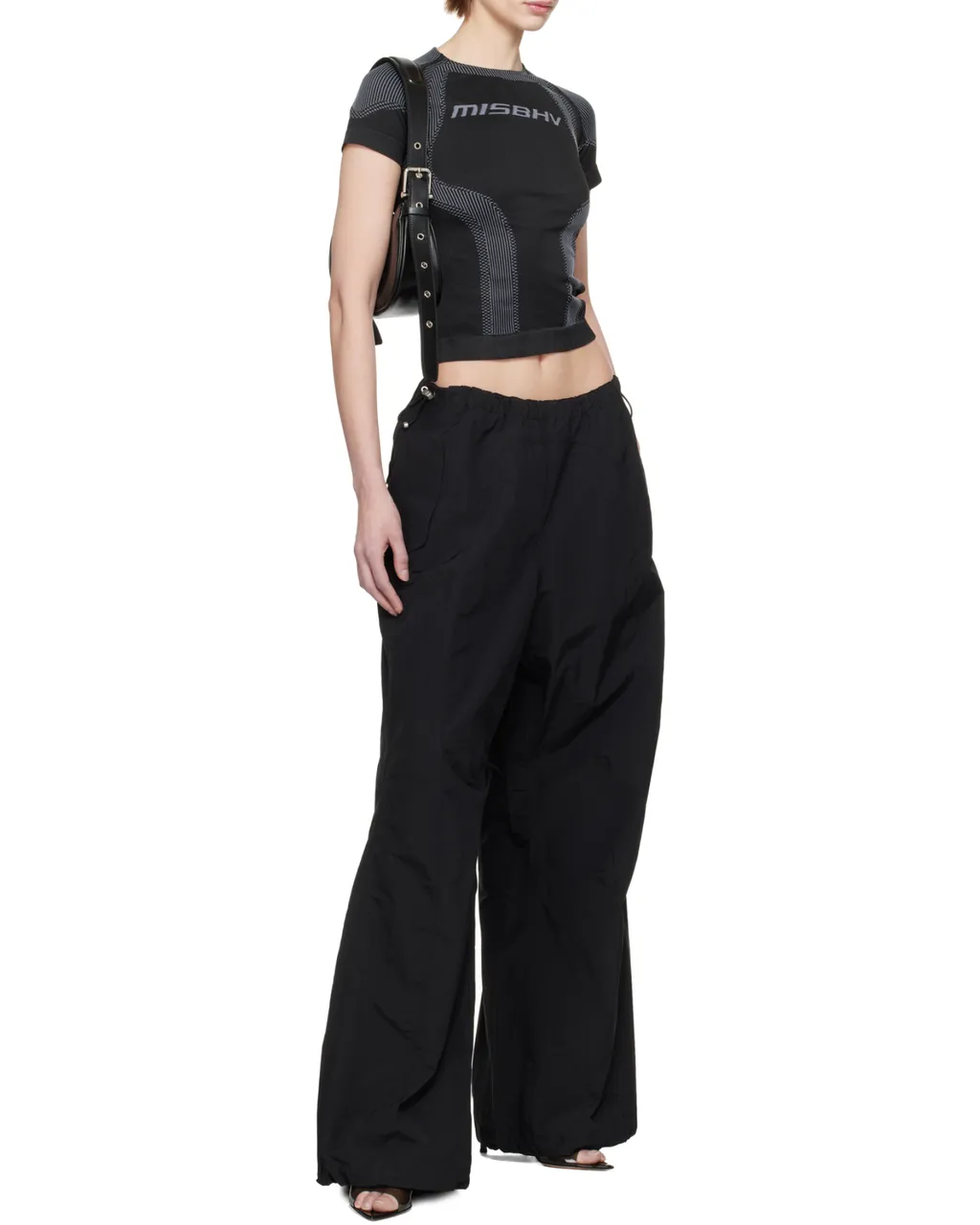 Logo-Print Stretch Top