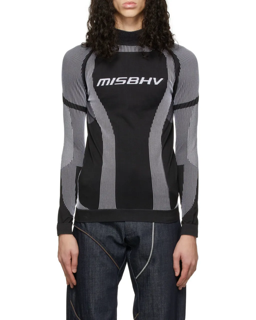 Logo-Print Long-Sleeved Top