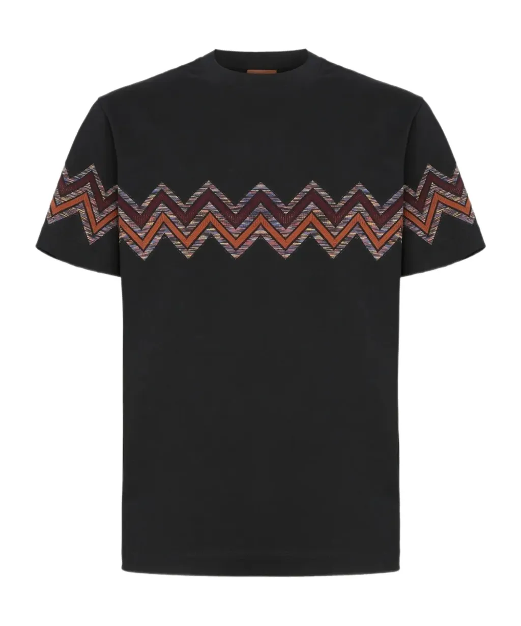 Maxi Chevron Insert Crewneck T-Shirt