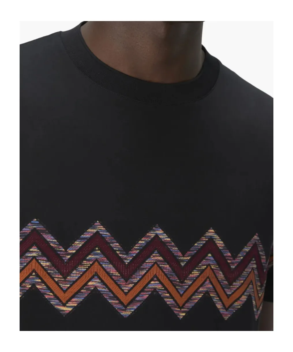 Maxi Chevron Insert Crewneck T-Shirt