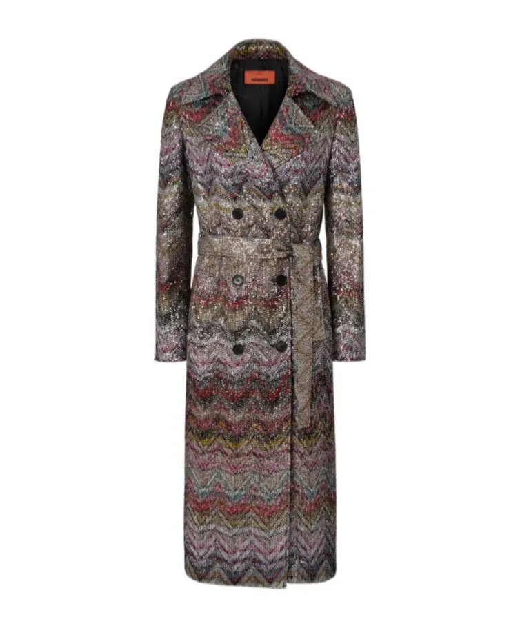 Viscose Blend Trench Coat