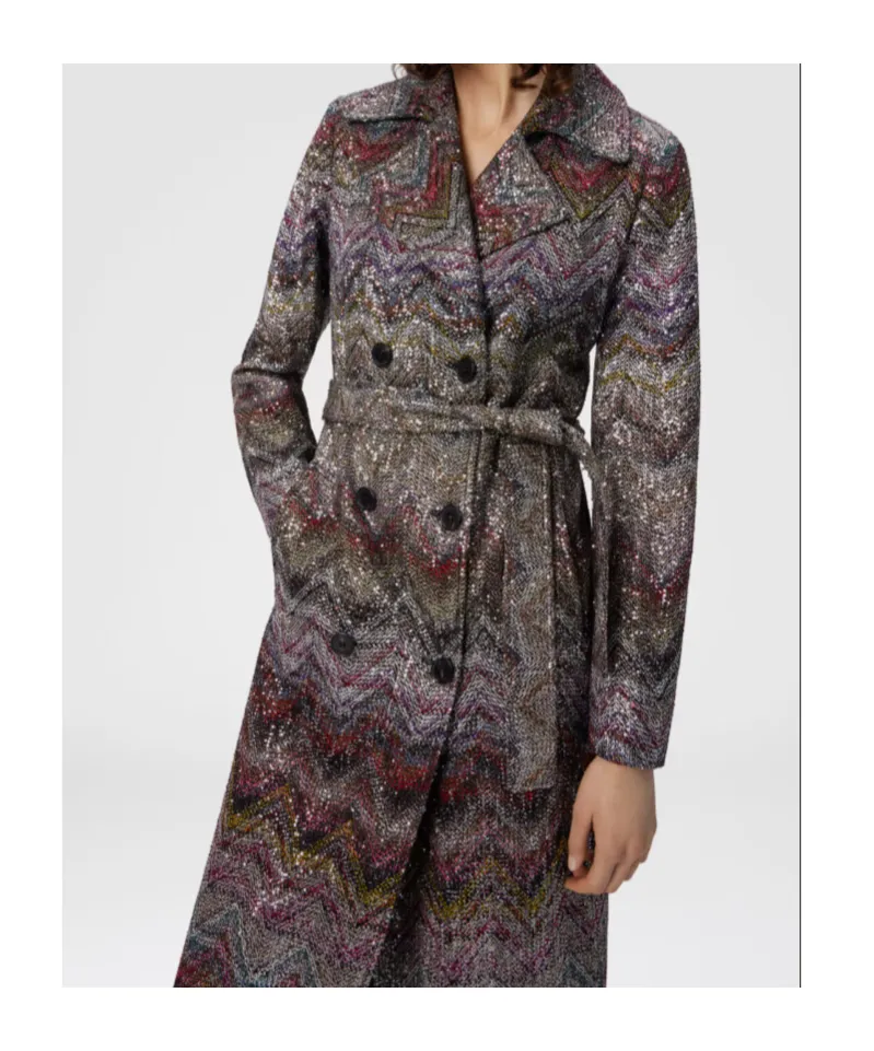 Viscose Blend Trench Coat