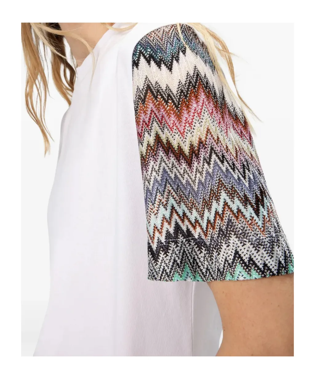 Snake Pattern Insert Short Sleeve T-Shirt