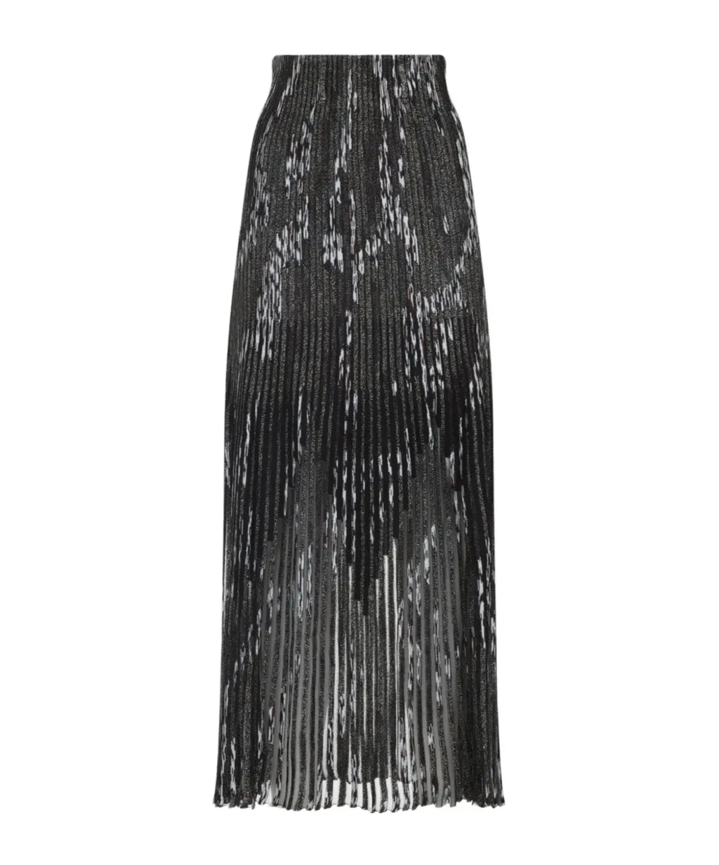 Pleated Maxi Skirt