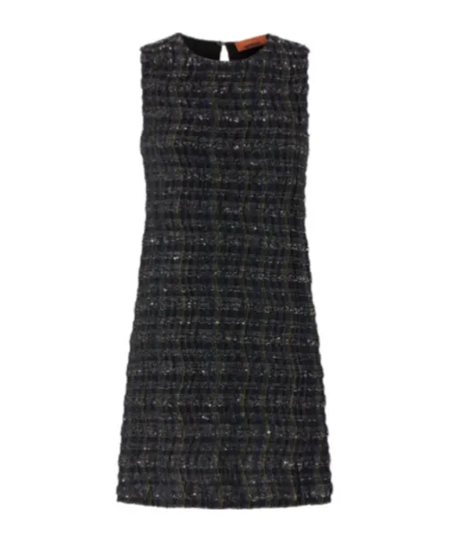 Check Patterned Mini Dress