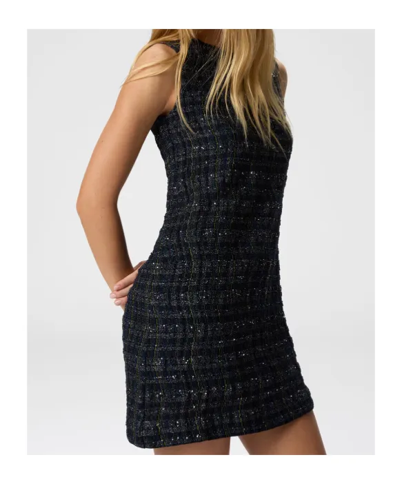 Check Patterned Mini Dress