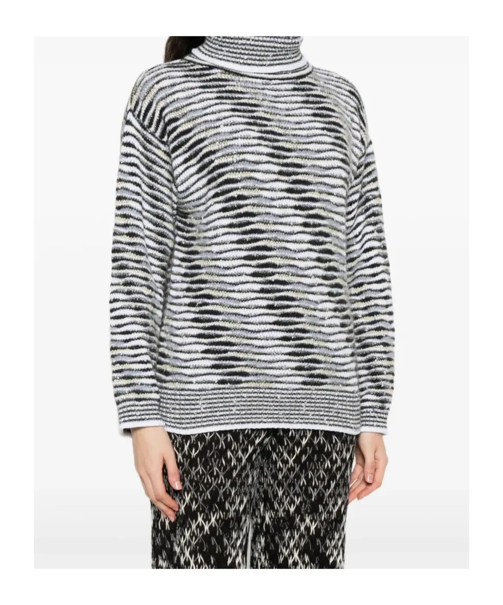 Patterned-Jacquard Jumper
