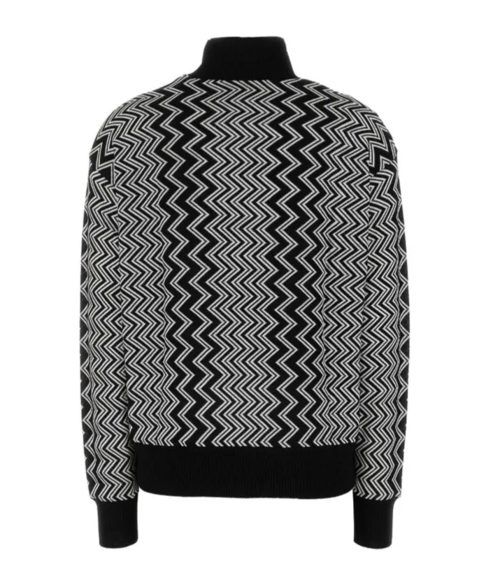 Zigzag Straight Hem Jumper