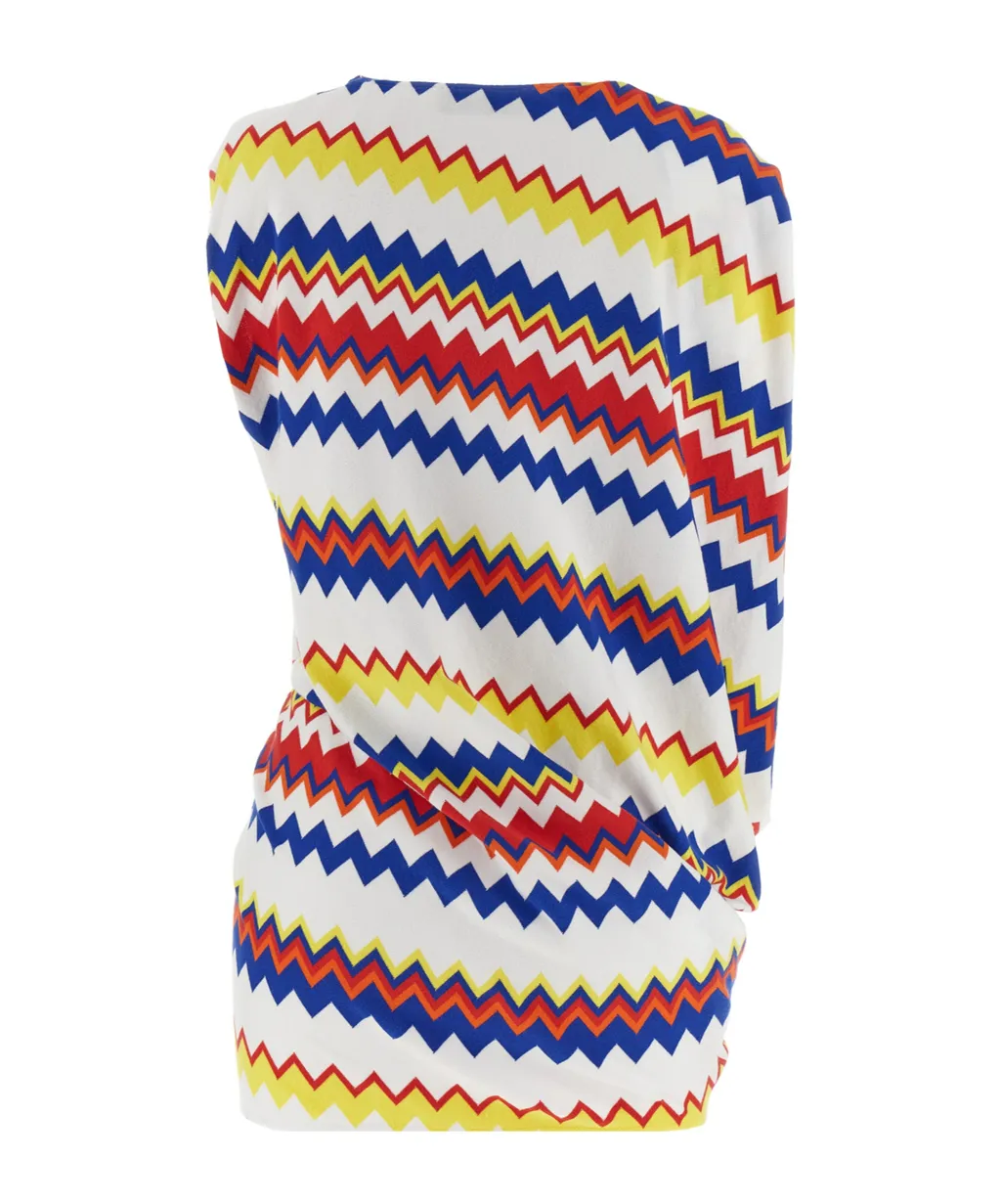 Zigzag Draped Top