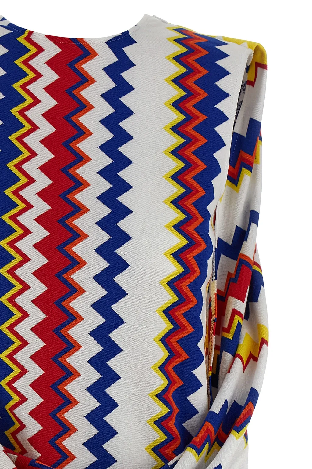 Zig-Zag Sleeveless Mini Dress