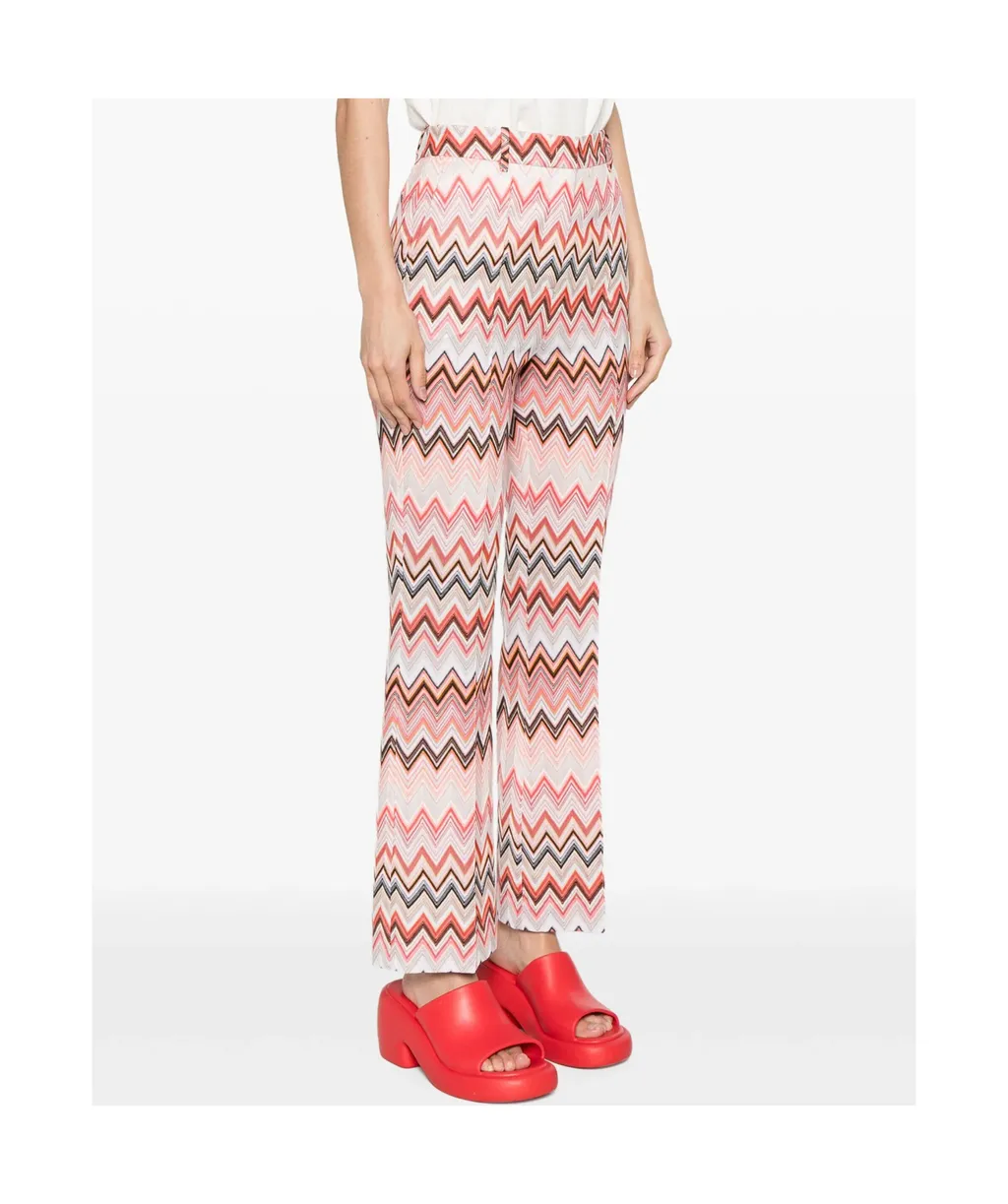 Zigzag Patterned Trousers