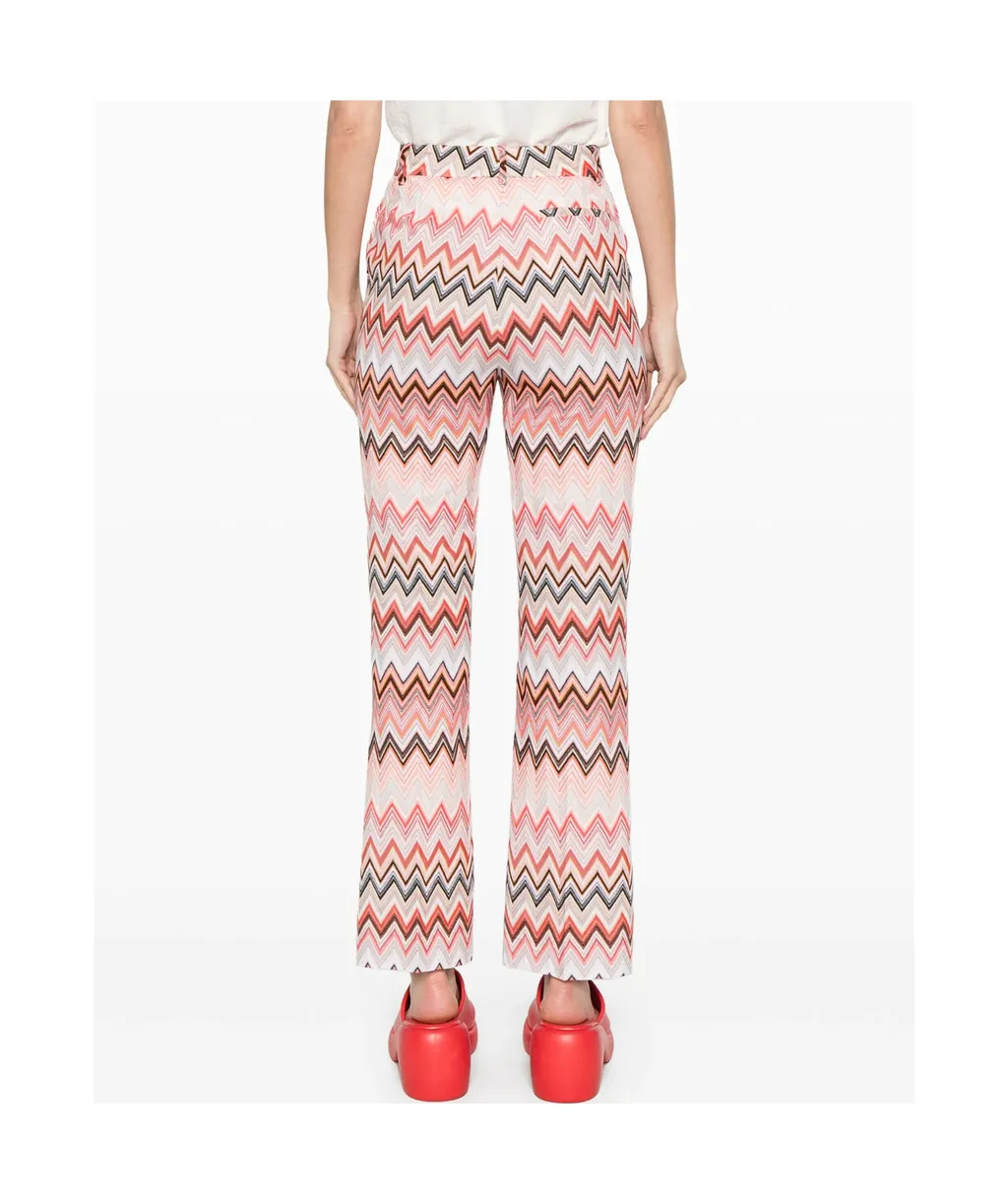 Zigzag Patterned Trousers