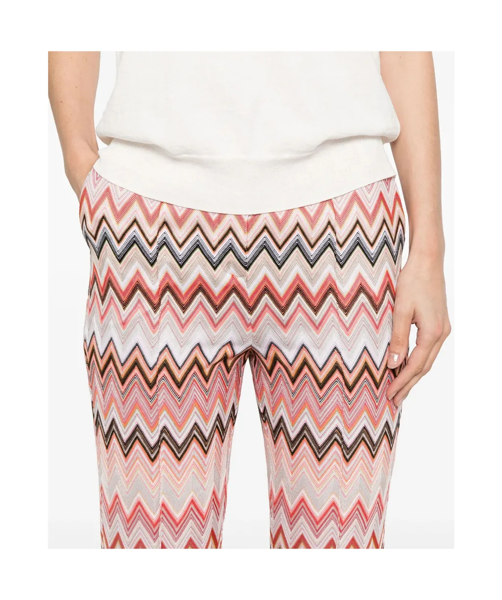 Zigzag Patterned Trousers