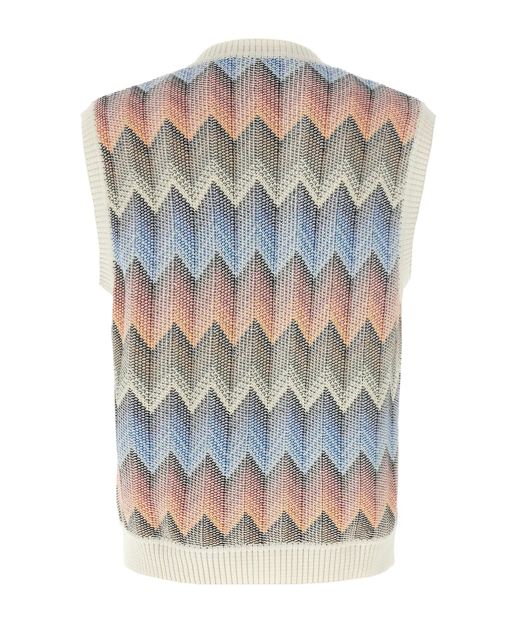 Chevron Knitted Vest