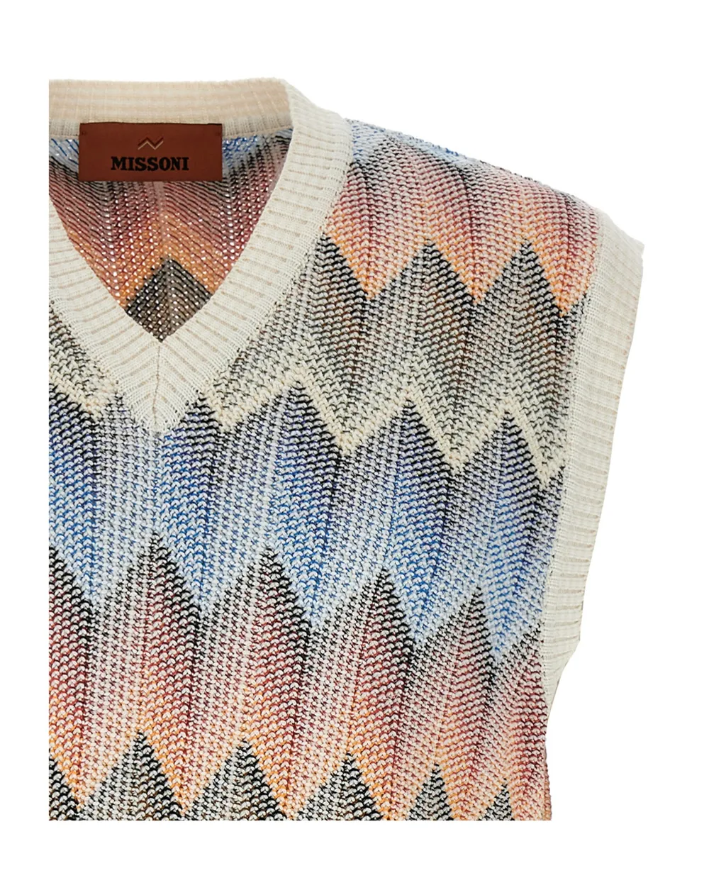 Chevron Knitted Vest