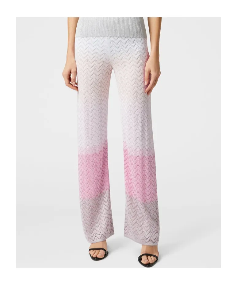 Chevron-Knit Trousers