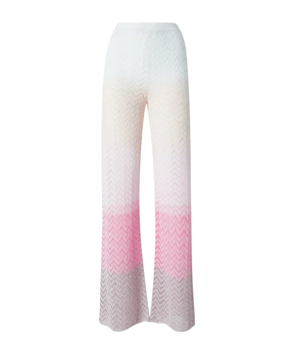 Chevron-Knit Trousers