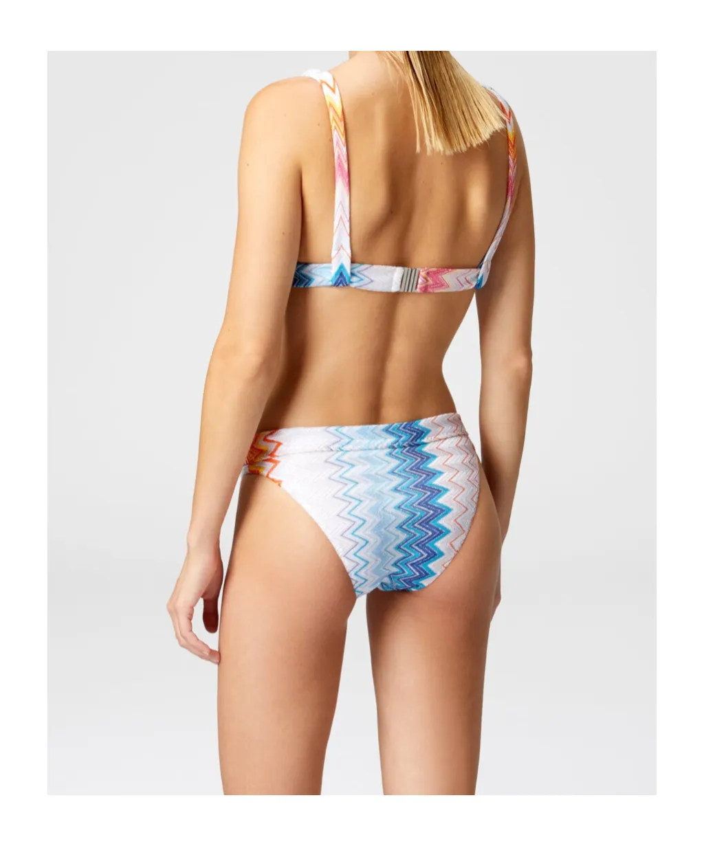 Zigzag Lamé Bikini Set