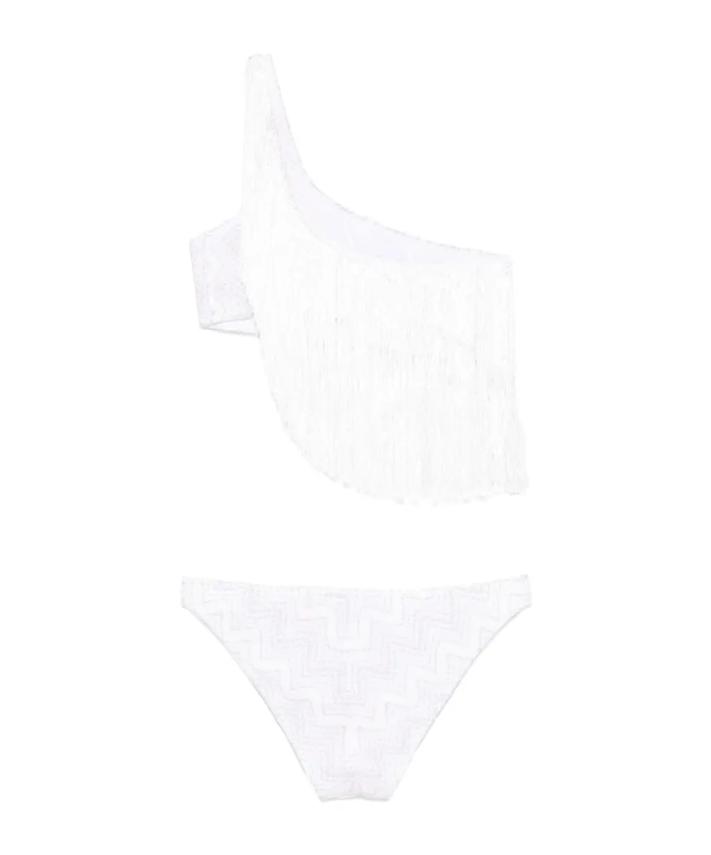 One-Shoulder Fringed Bikini