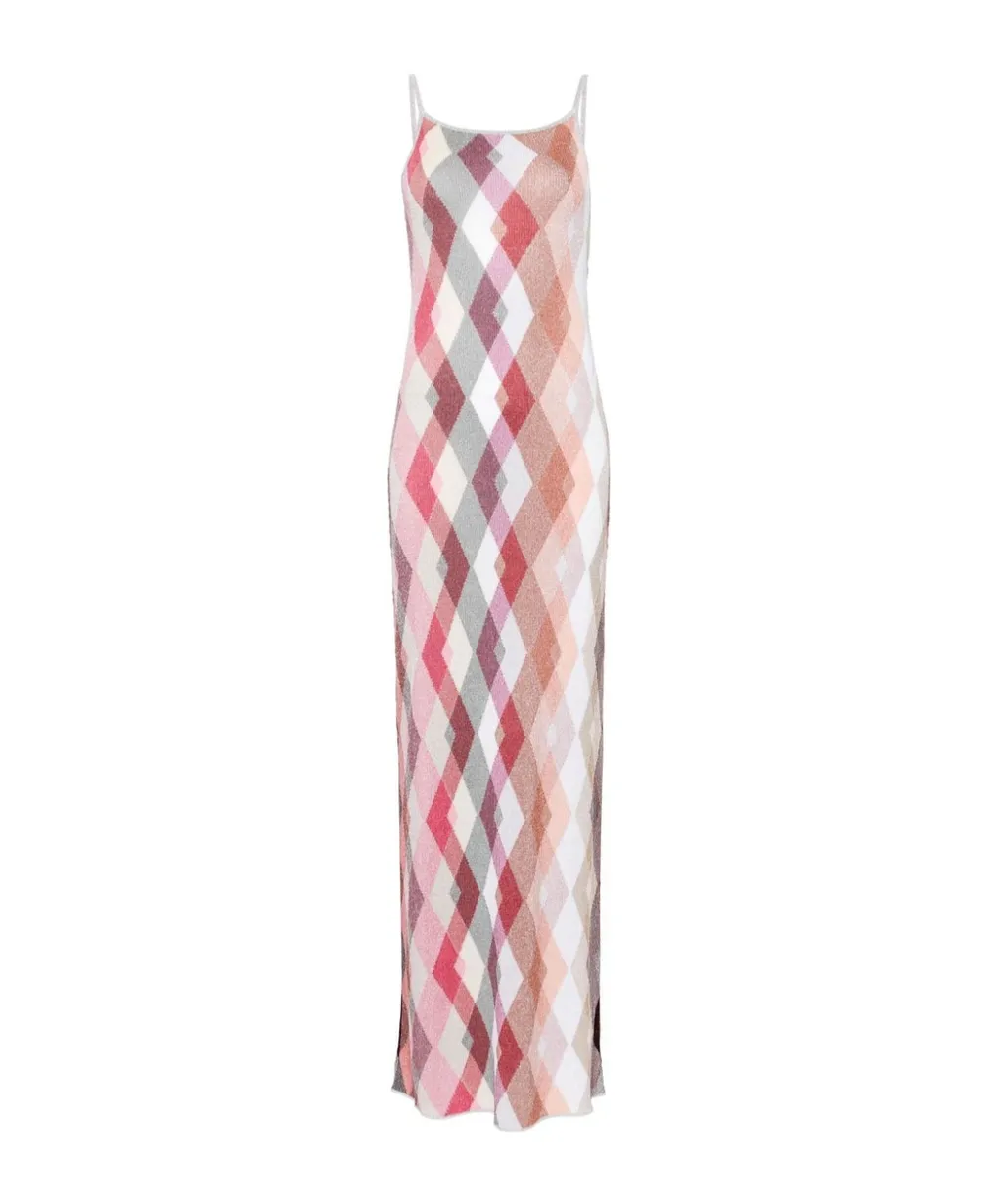 Plaid Woven Maxi Dress