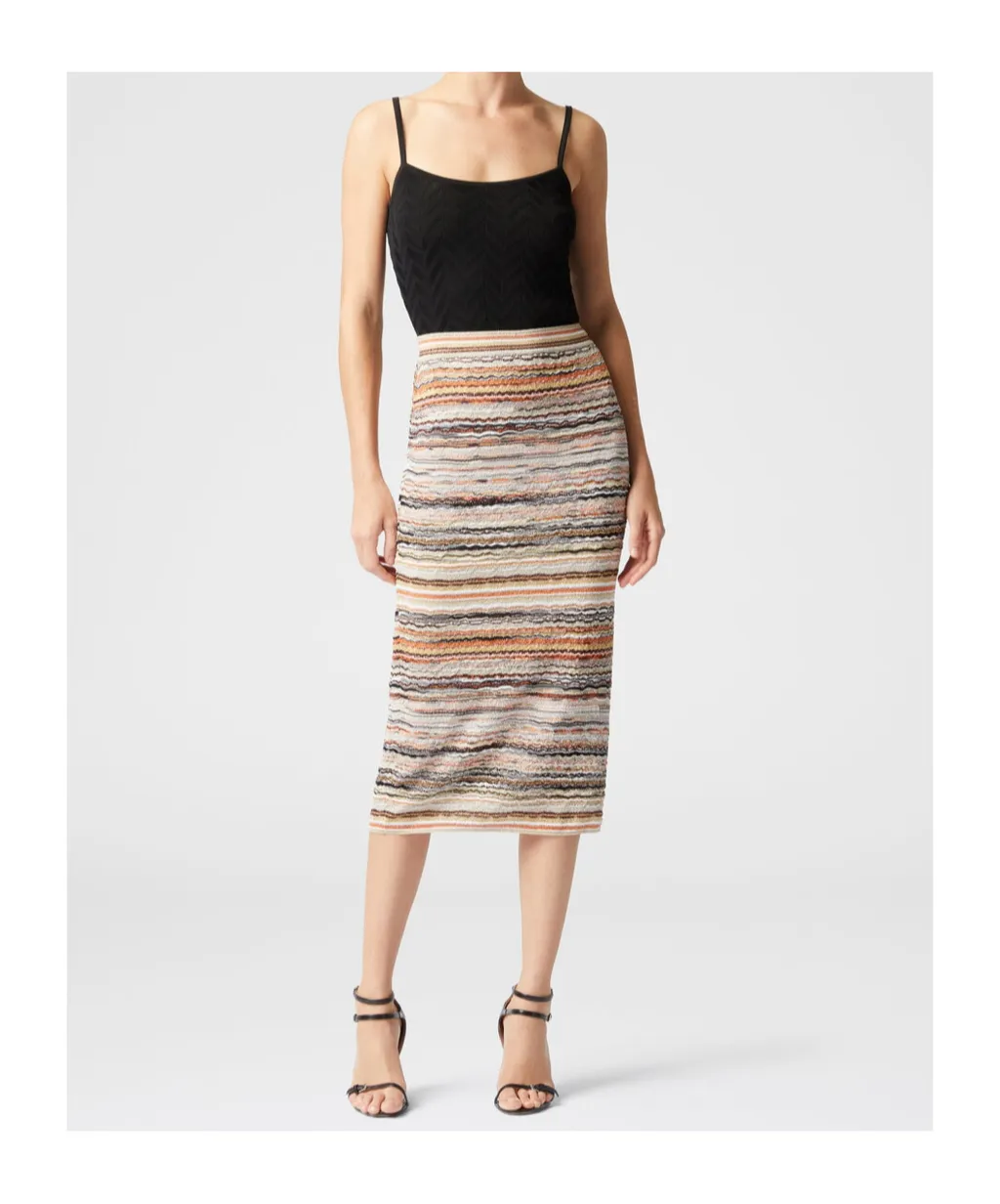 Striped Knitted Skirt