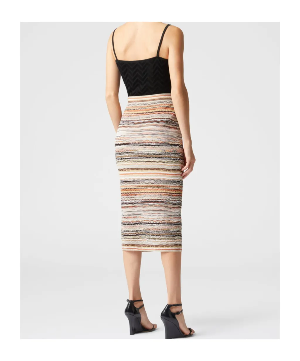 Striped Knitted Skirt