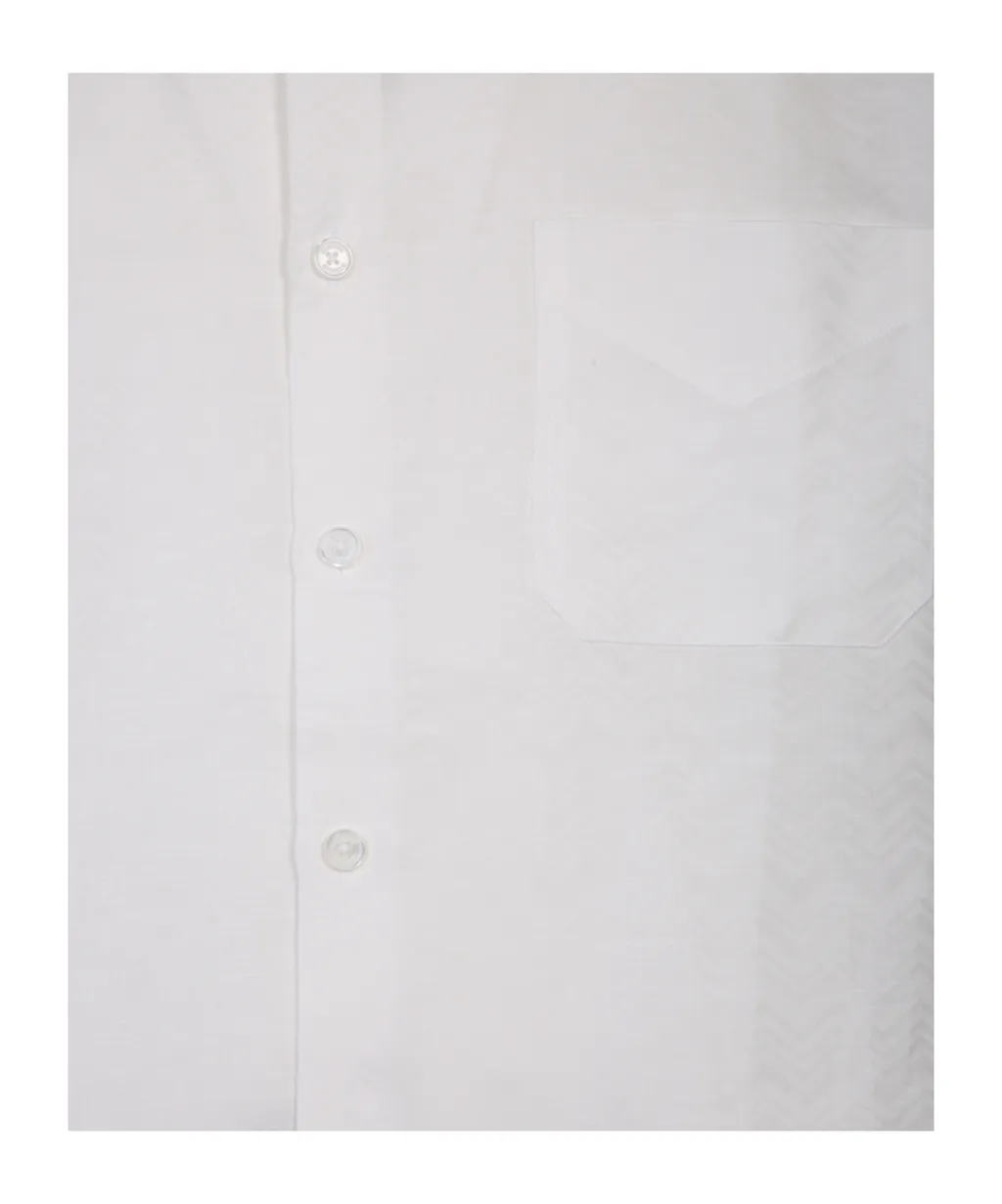 Zigzag Pattern Long-Sleeved Shirt