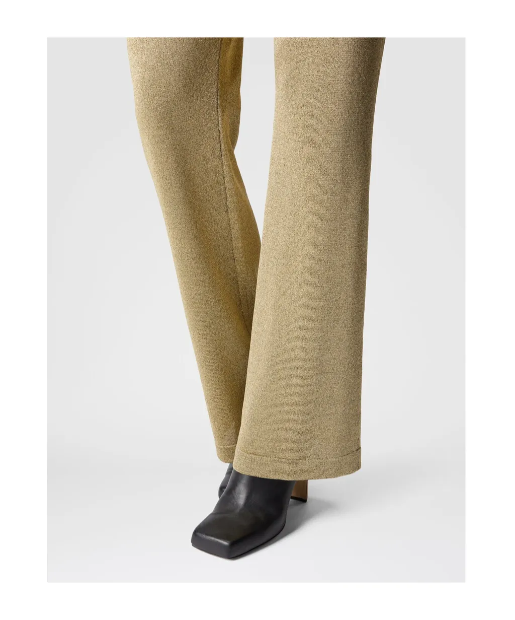 Lurex-Knit Trousers