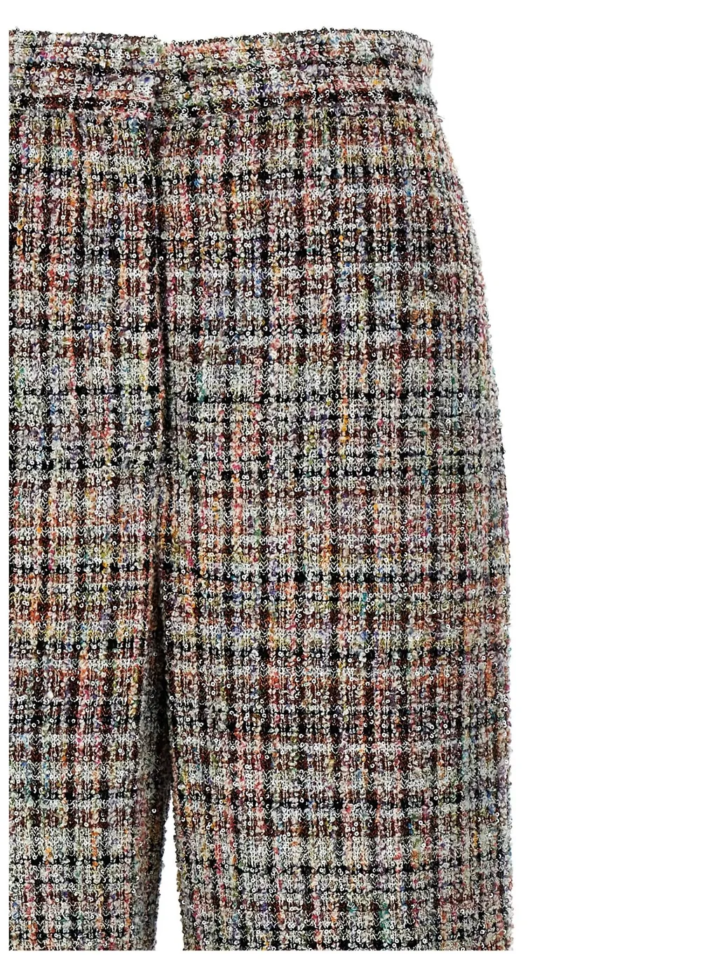 Micro Sequin Straight Leg Pants