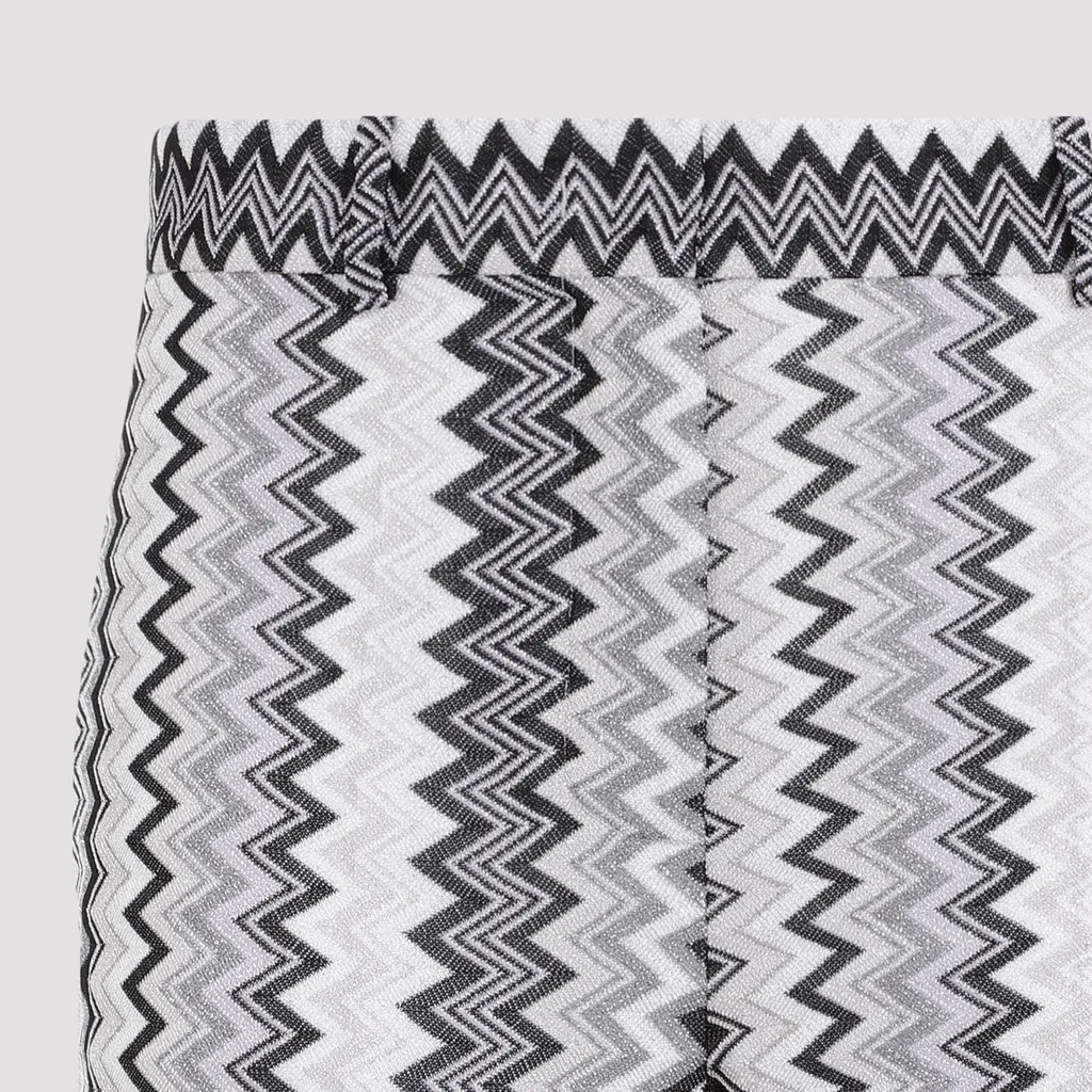 Zigzag High-Waisted Trousers