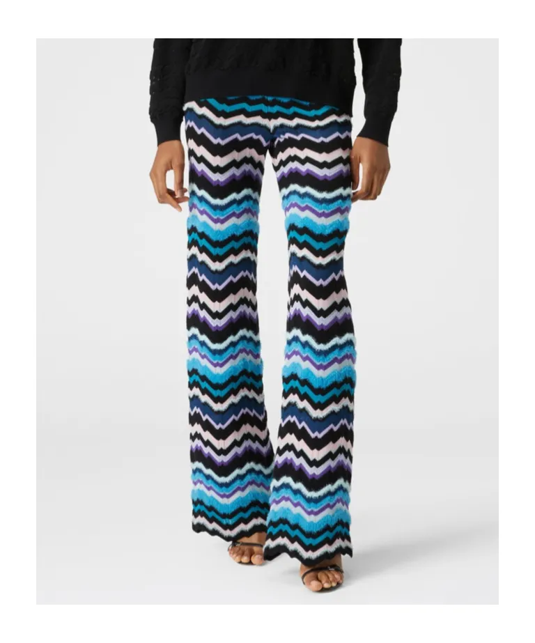 Greek Zig Zag Motif Trousers