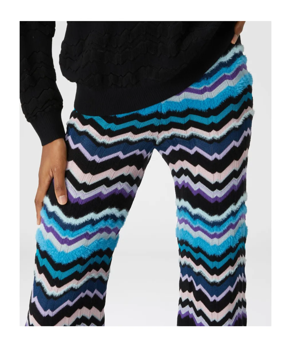 Greek Zig Zag Motif Trousers