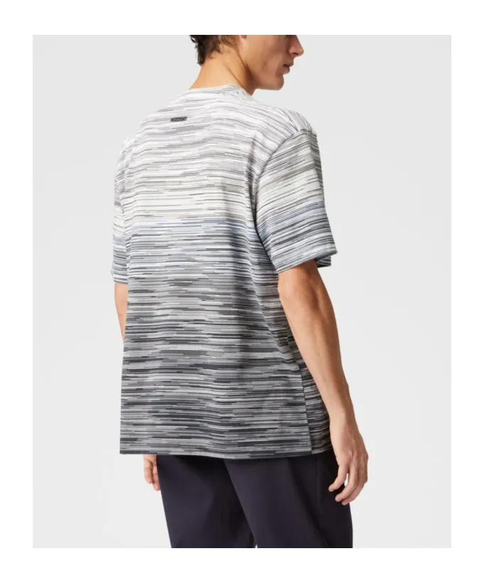 Short Sleeved Striped Crewneck T-Shirt