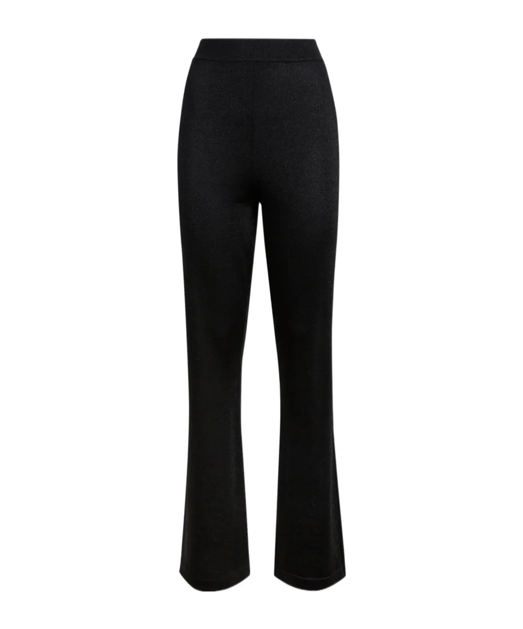 Glitter-Detail Straight Trousers
