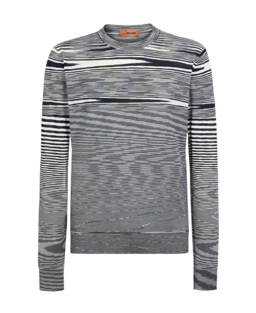 Striped Crewneck Long-Sleeved Jumper