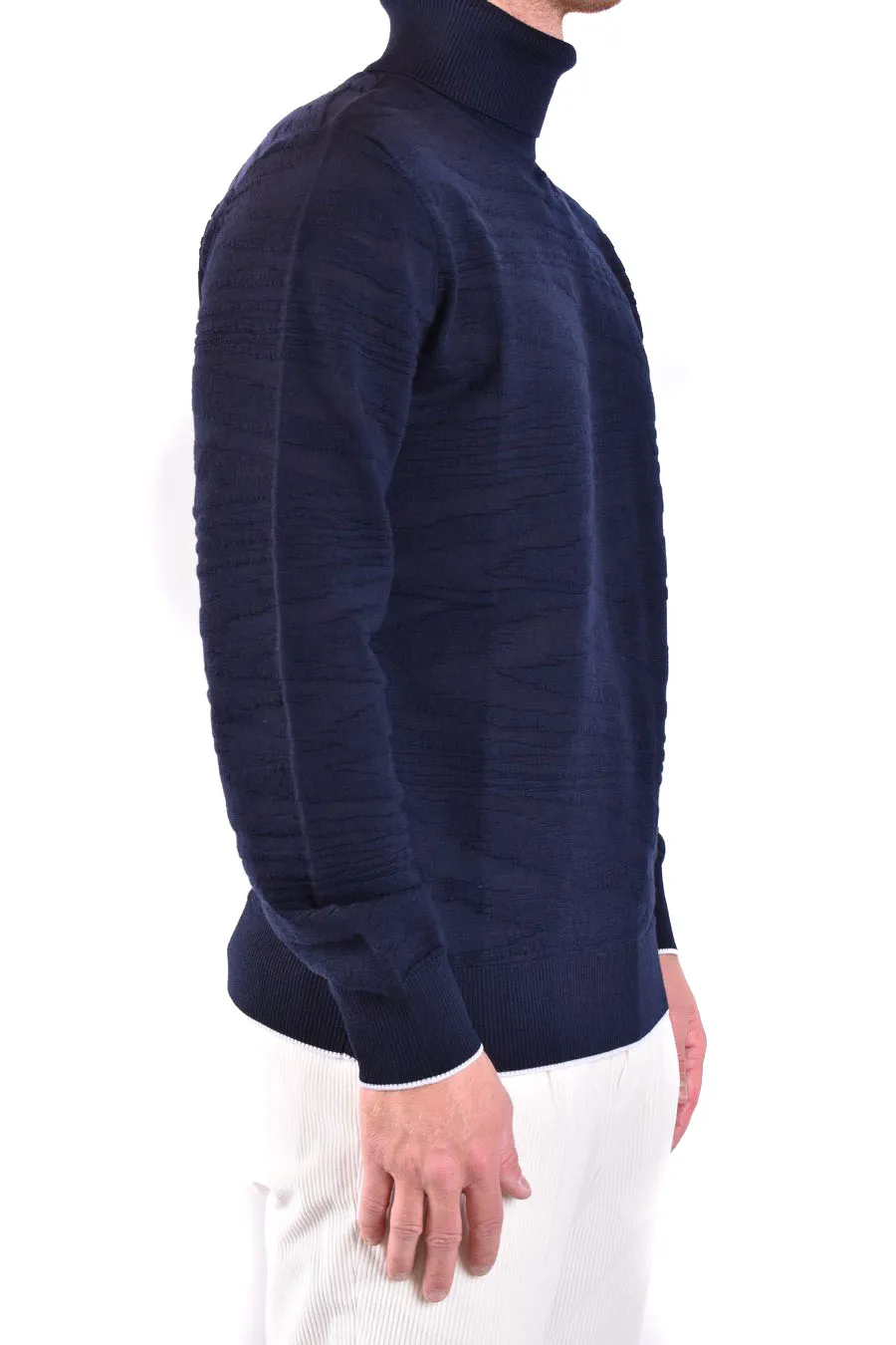 Long-Sleeved High-Neck Sweater