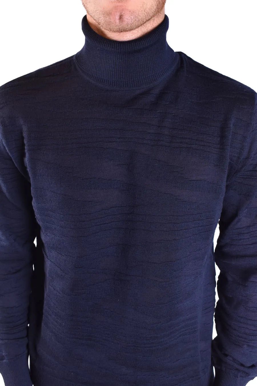 Long-Sleeved High-Neck Sweater