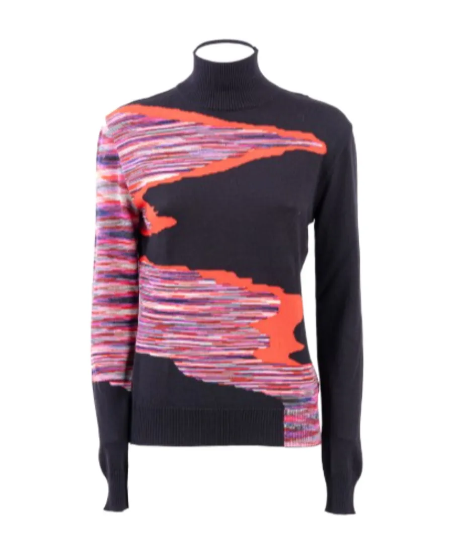 Intarsia-Knit Wool Jumper