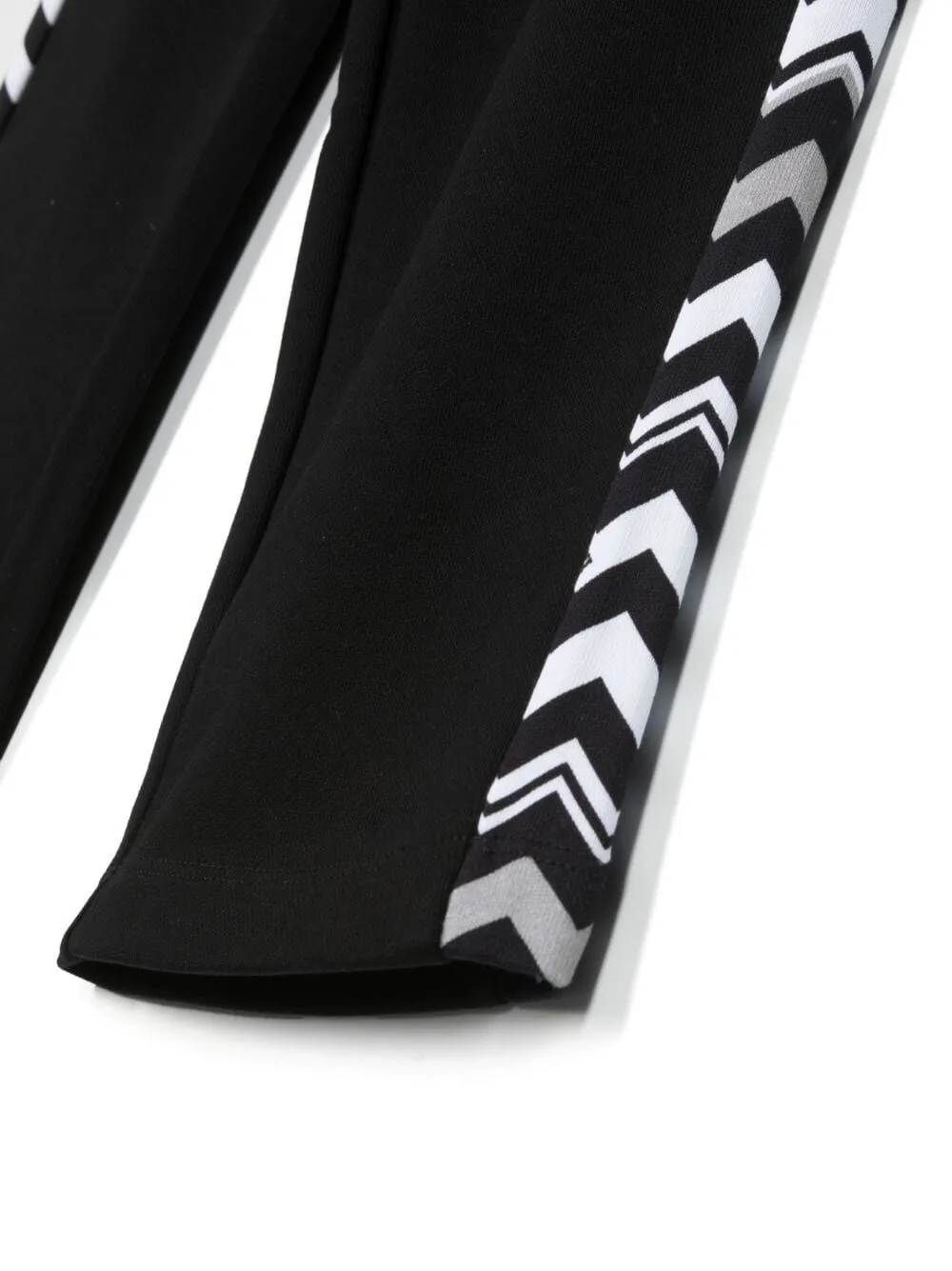 Zig-Zag Print Cotton-Fleece Track Pants