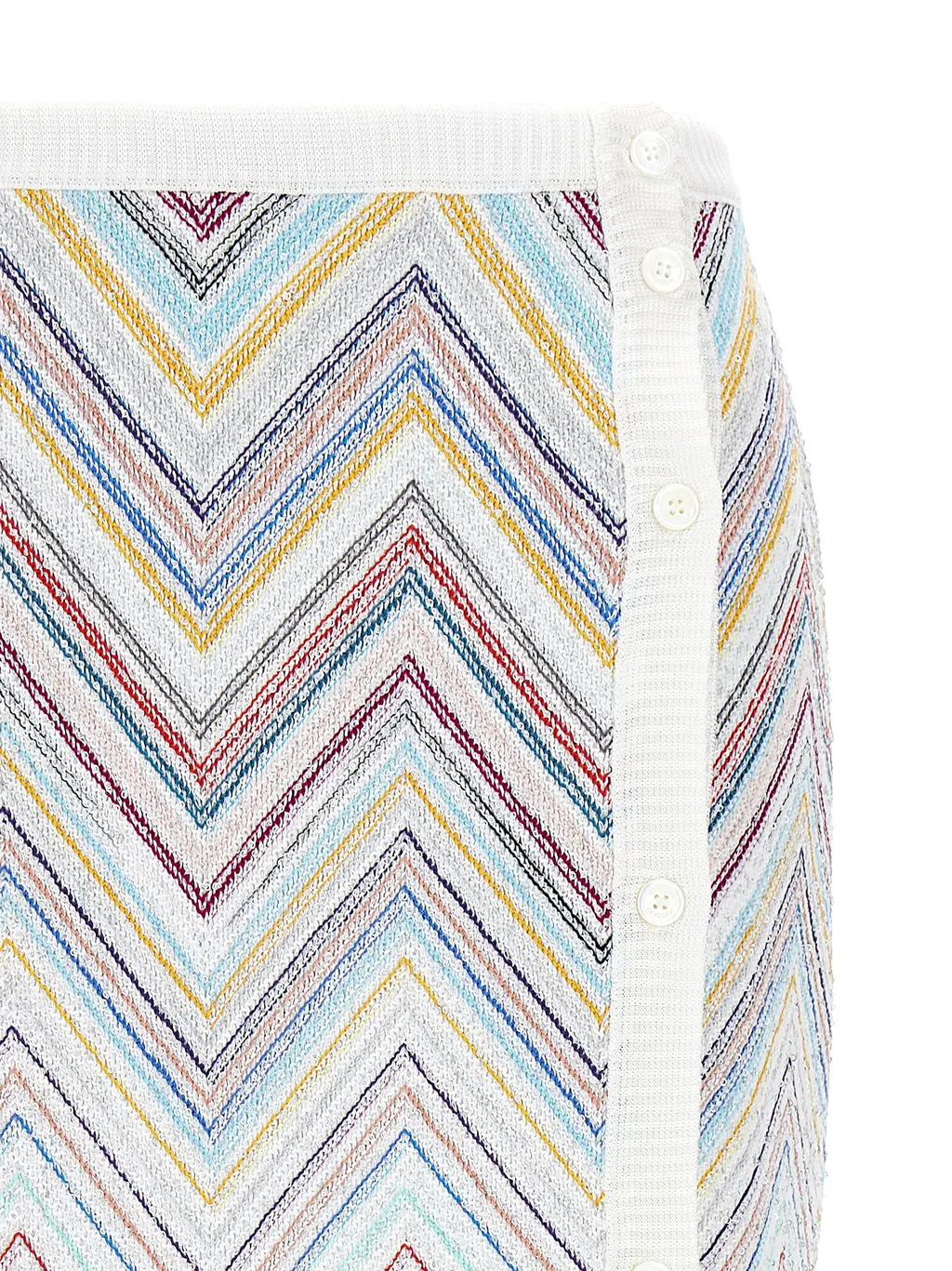 Zigzag-Woven Pencil Skirt