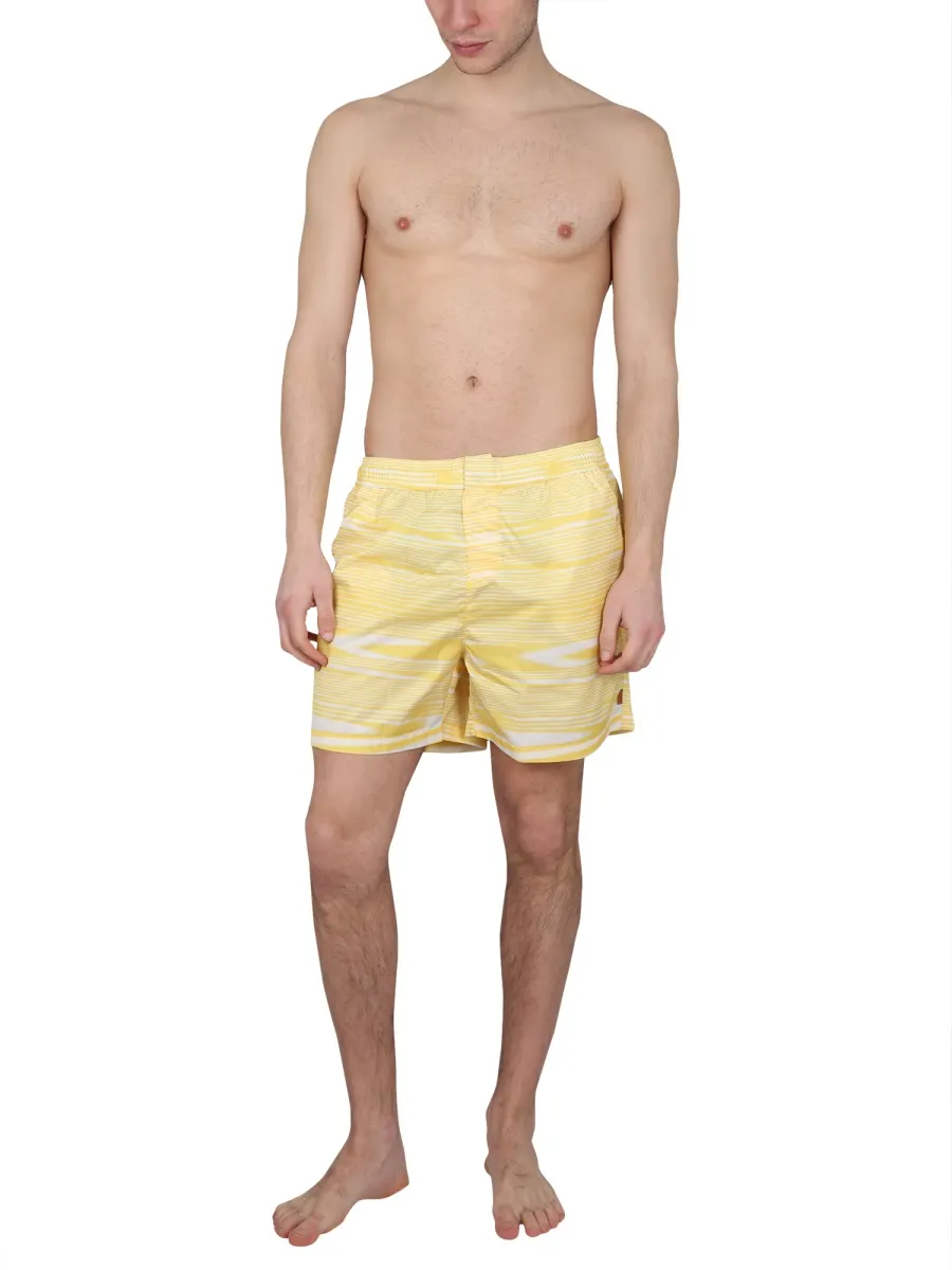 Abstract Printed Swim Shorts