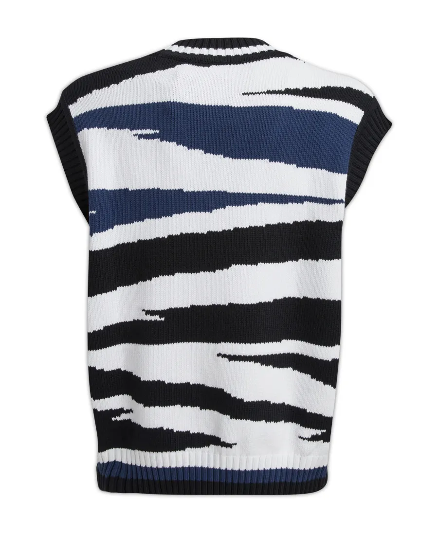 Graphic-Print V-Neck Vest