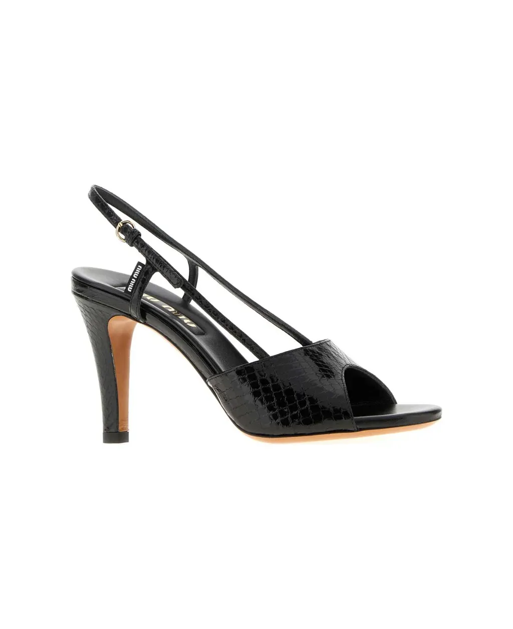 Embossed Slingback Sandals