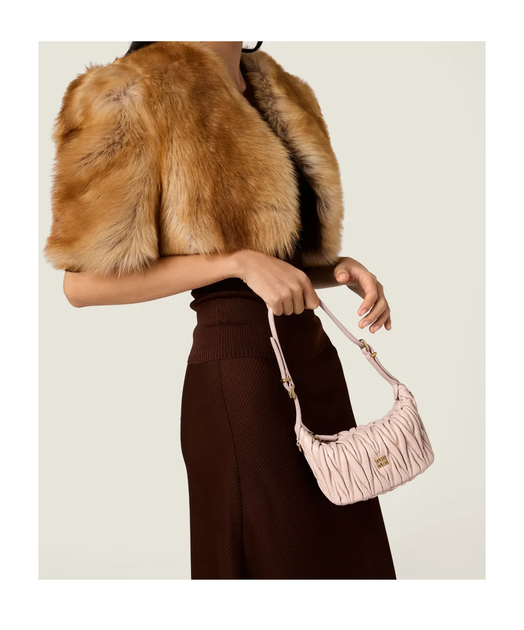 Matelassé Nappa Leather Pouch