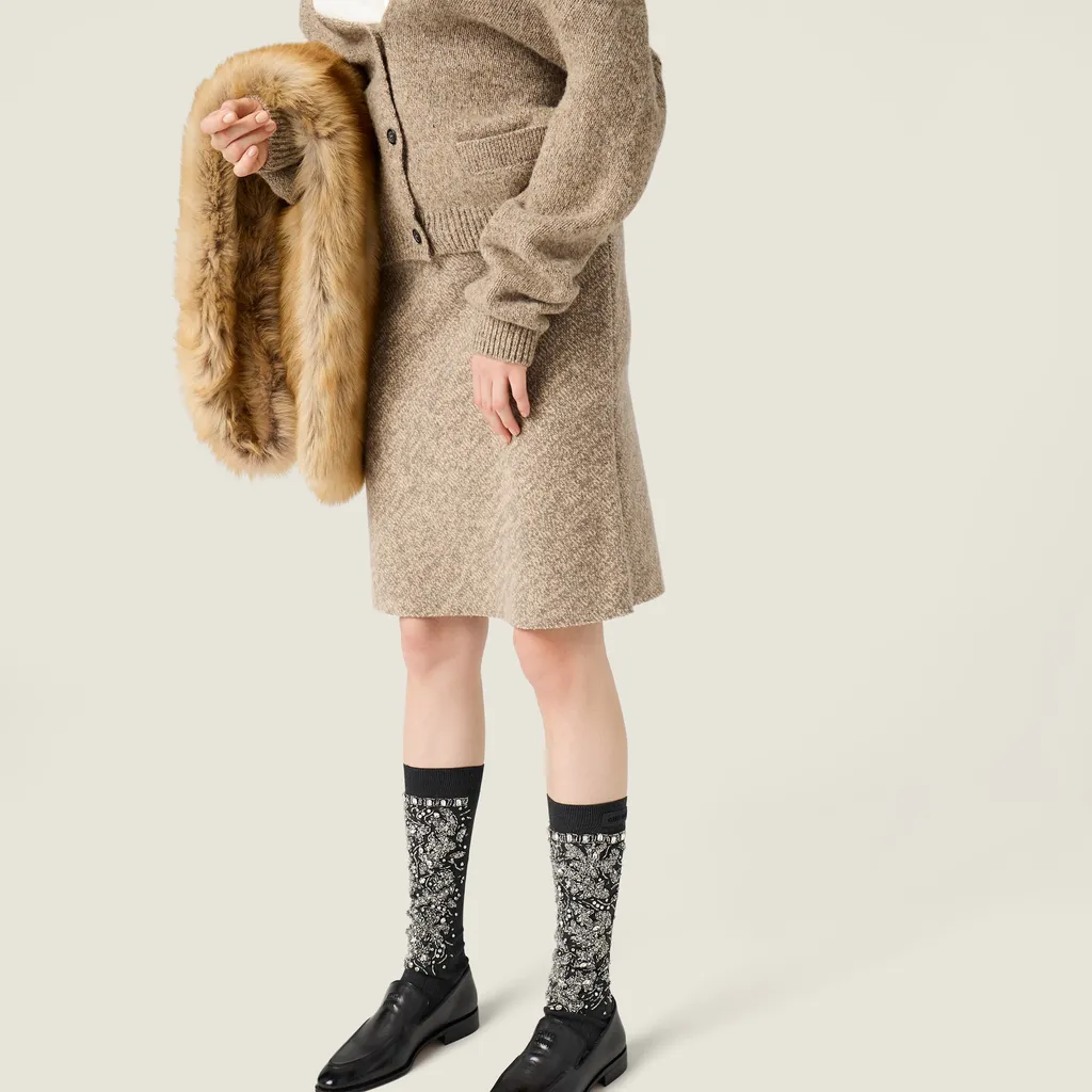 Wool Knit Skirt