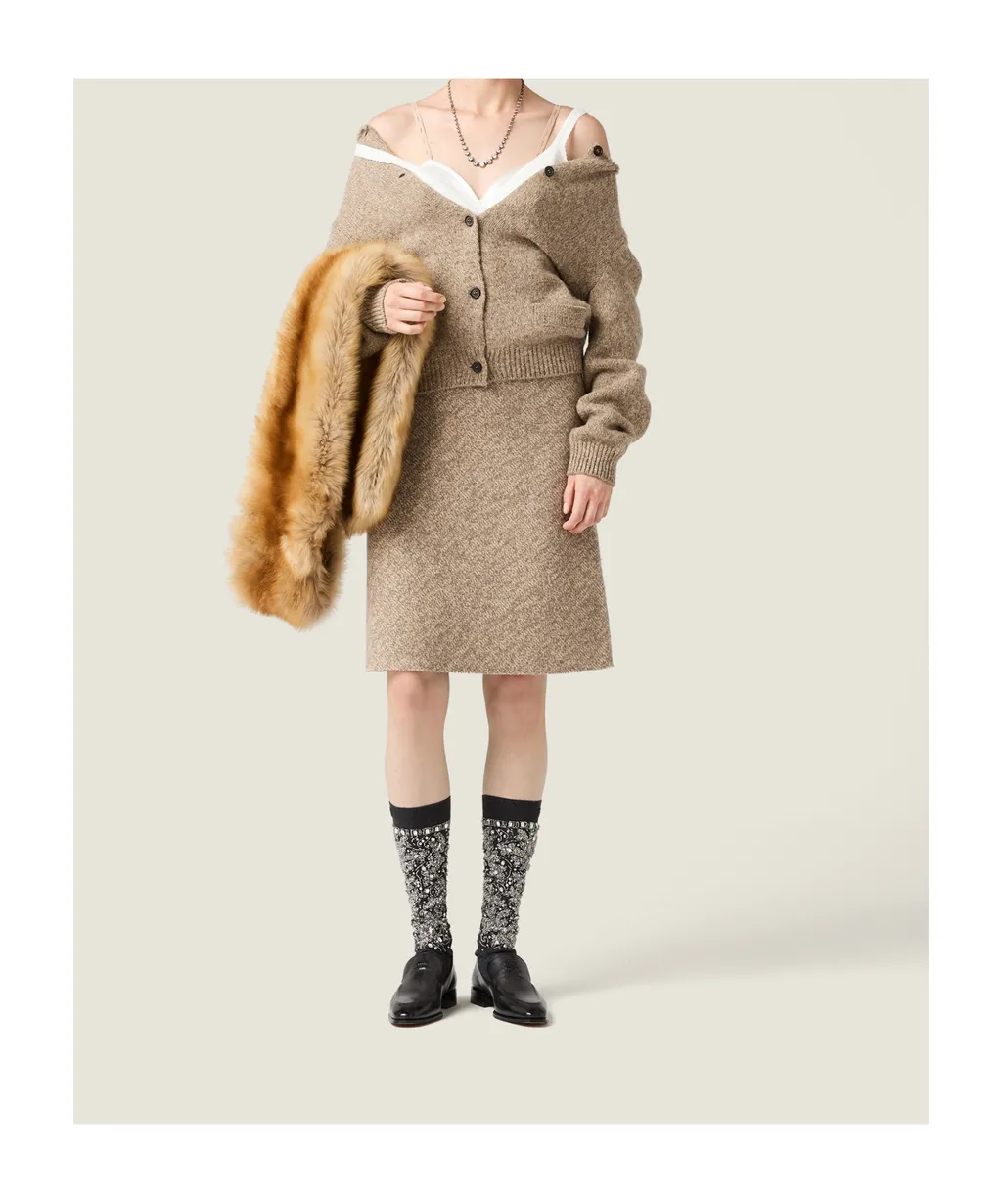Wool Knit Skirt